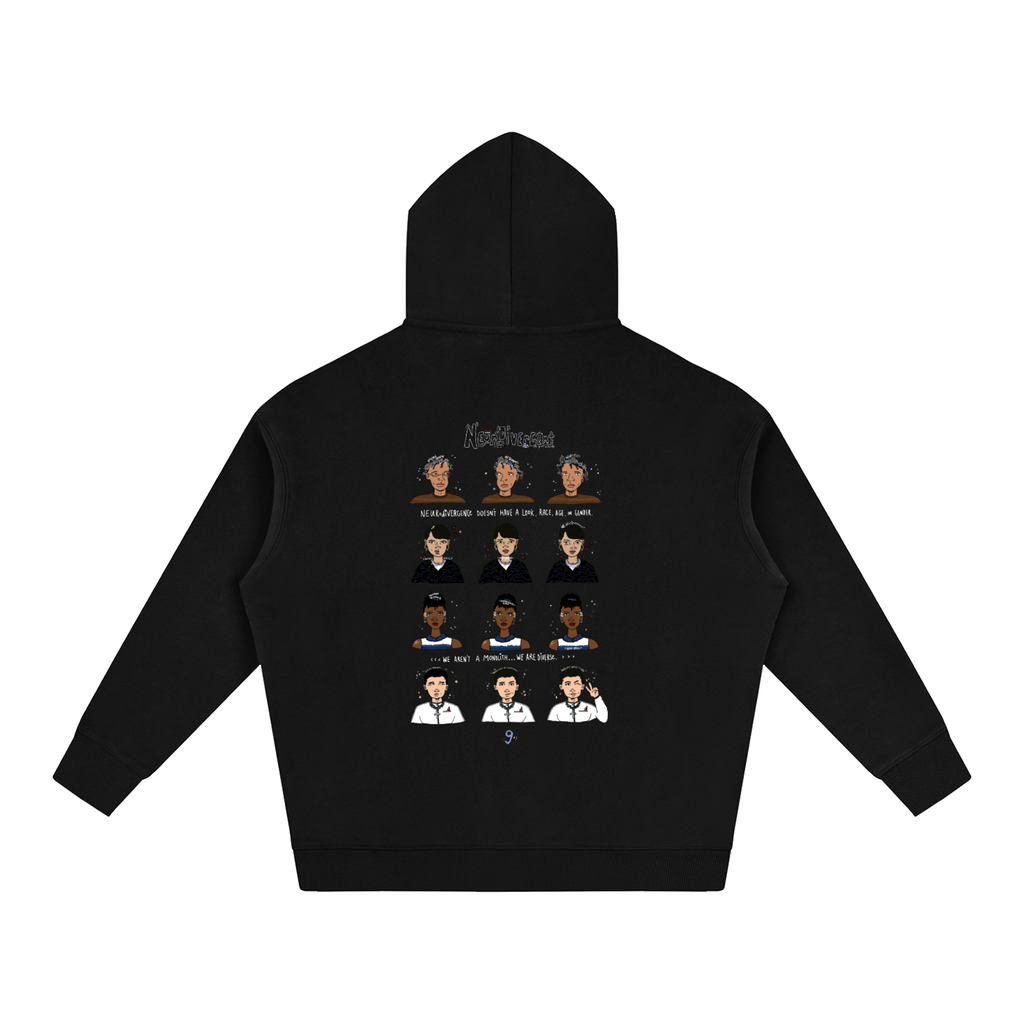 Neurodivergent Oversized Fleeced Unisex Hoodie