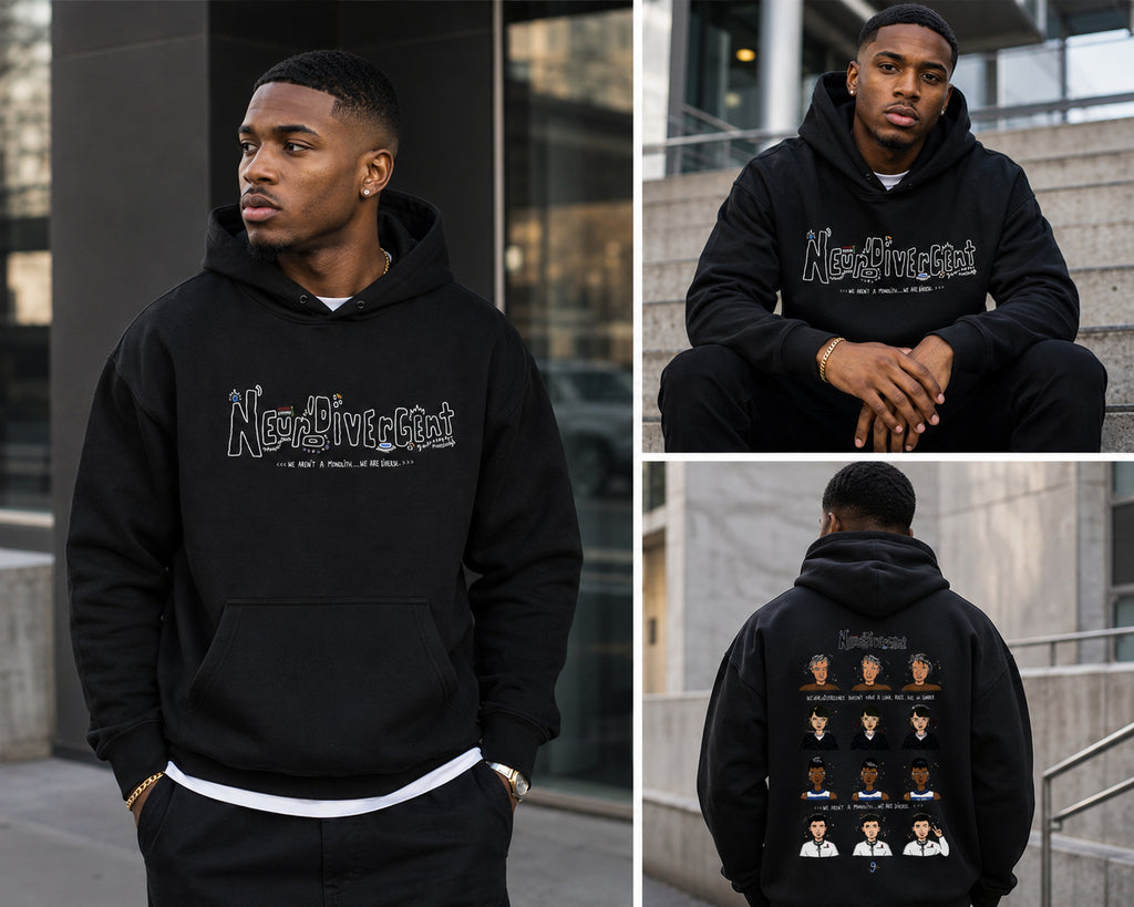 Neurodivergent Oversized Fleeced Unisex Hoodie