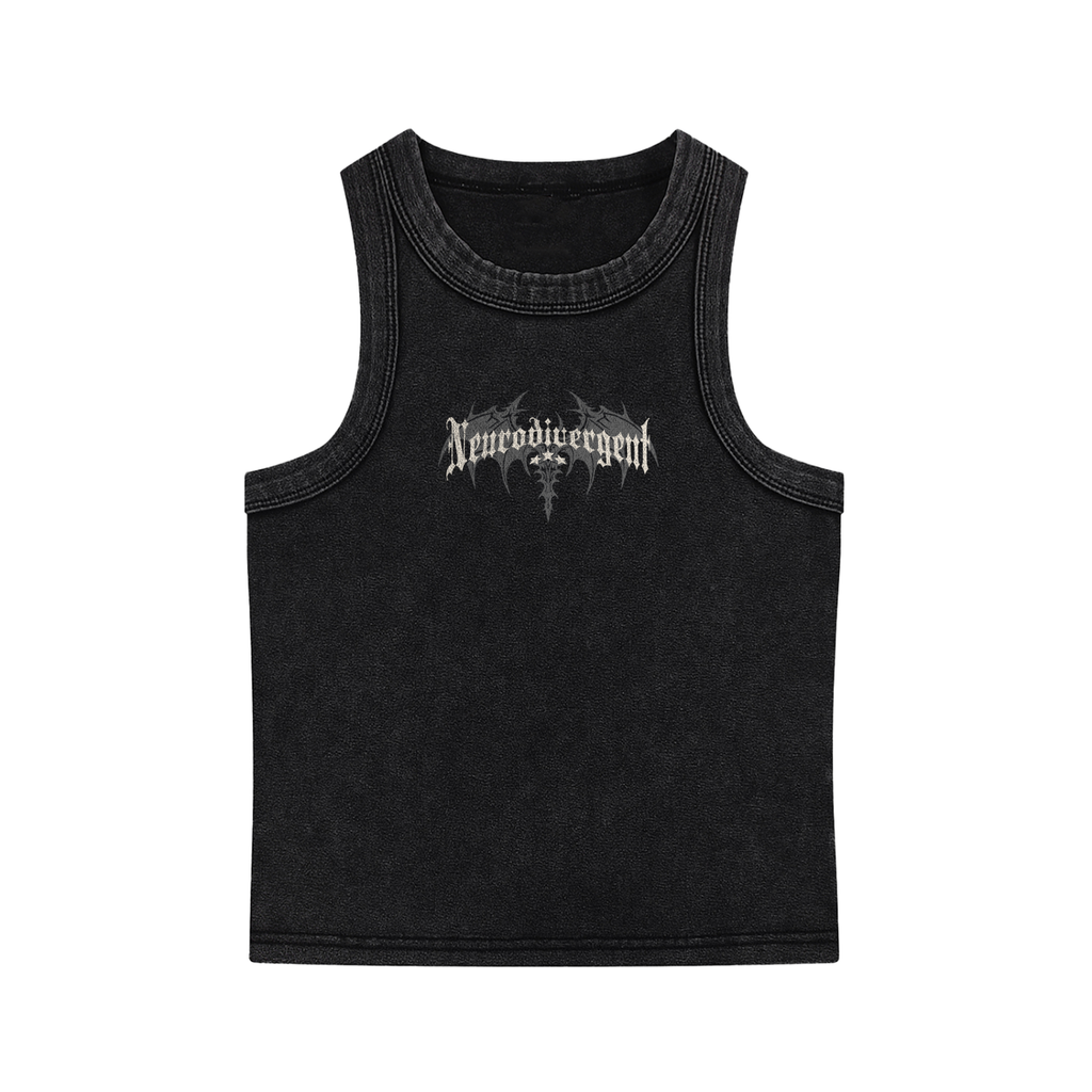 NEURODIVERGENT Snow Washed Tank Top