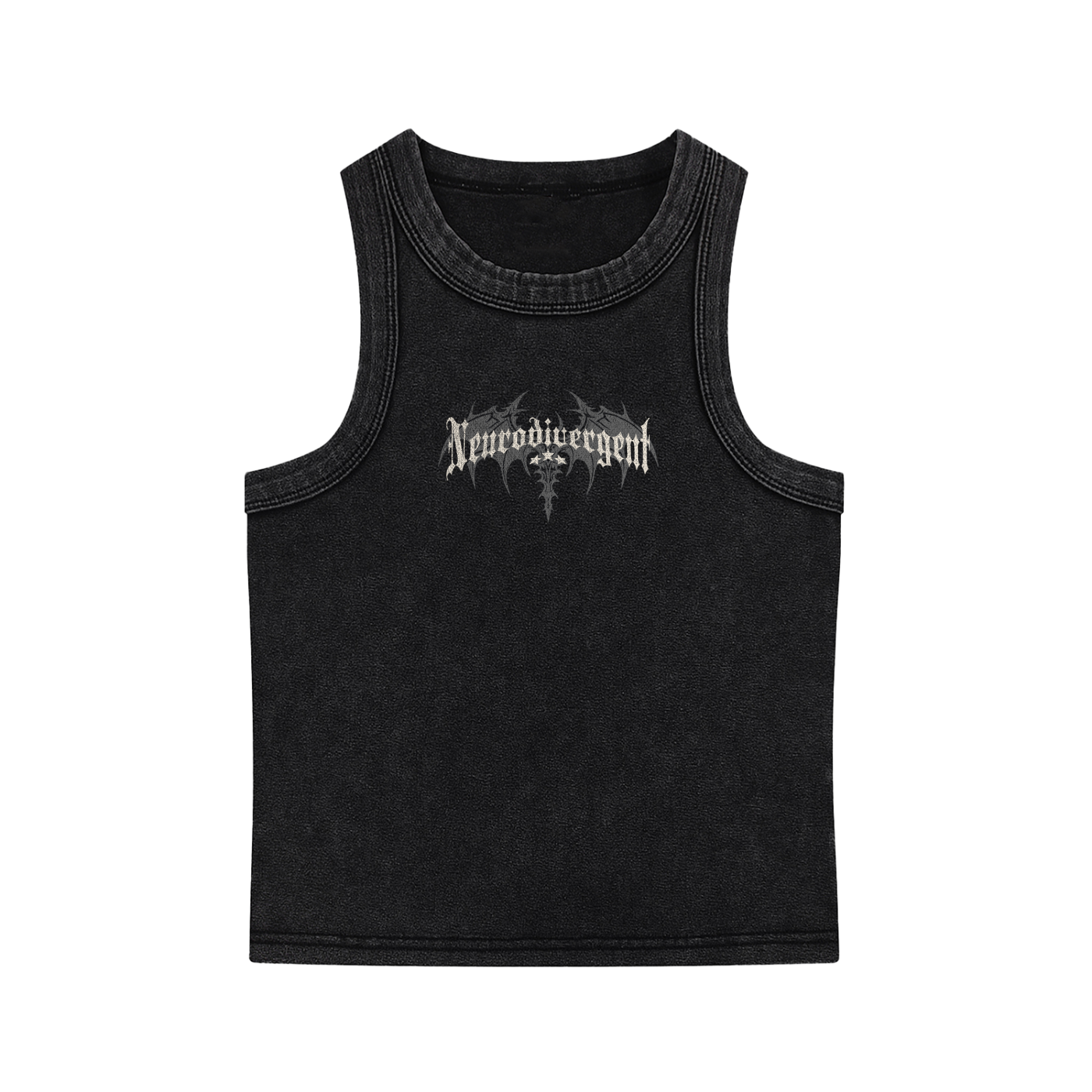 NEURODIVERGENT Snow Washed Tank Top