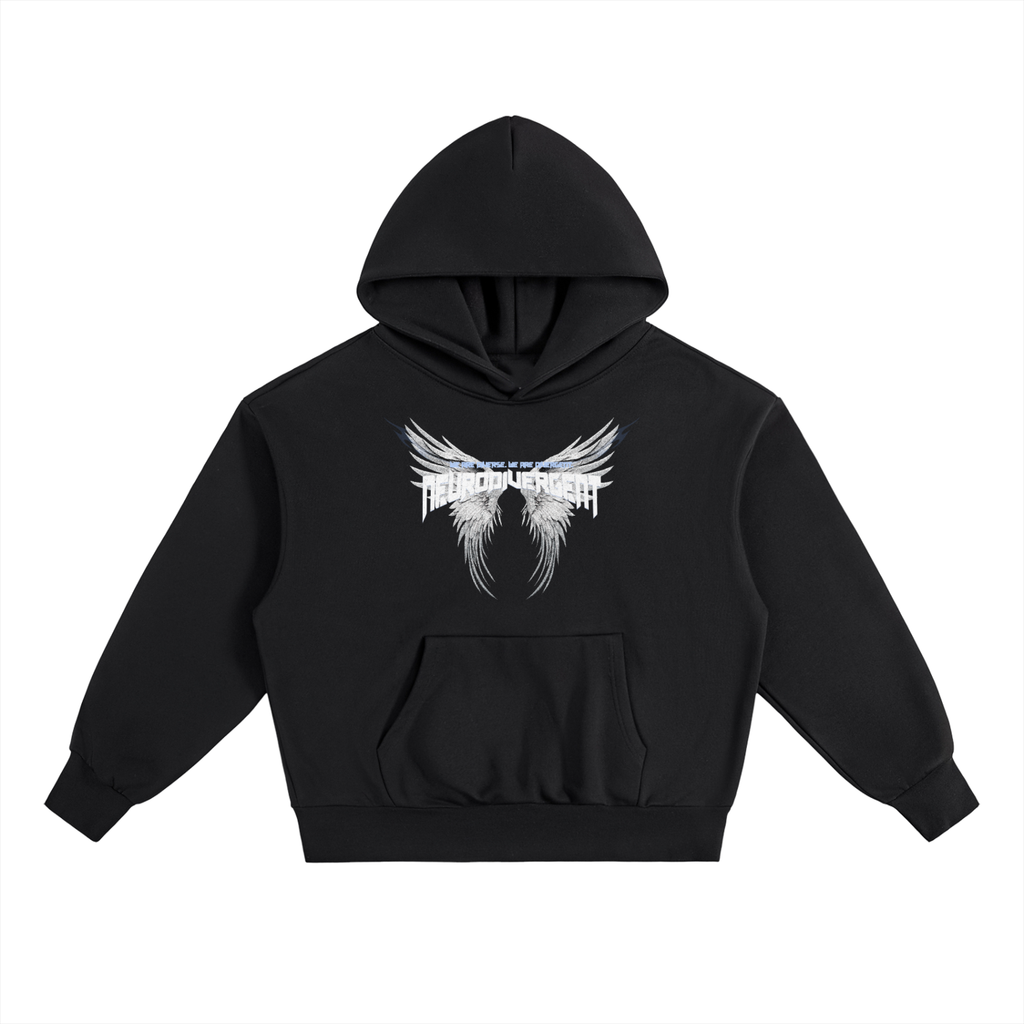 Grungy Neurodivergent Heavyweight Fleece Hoodie