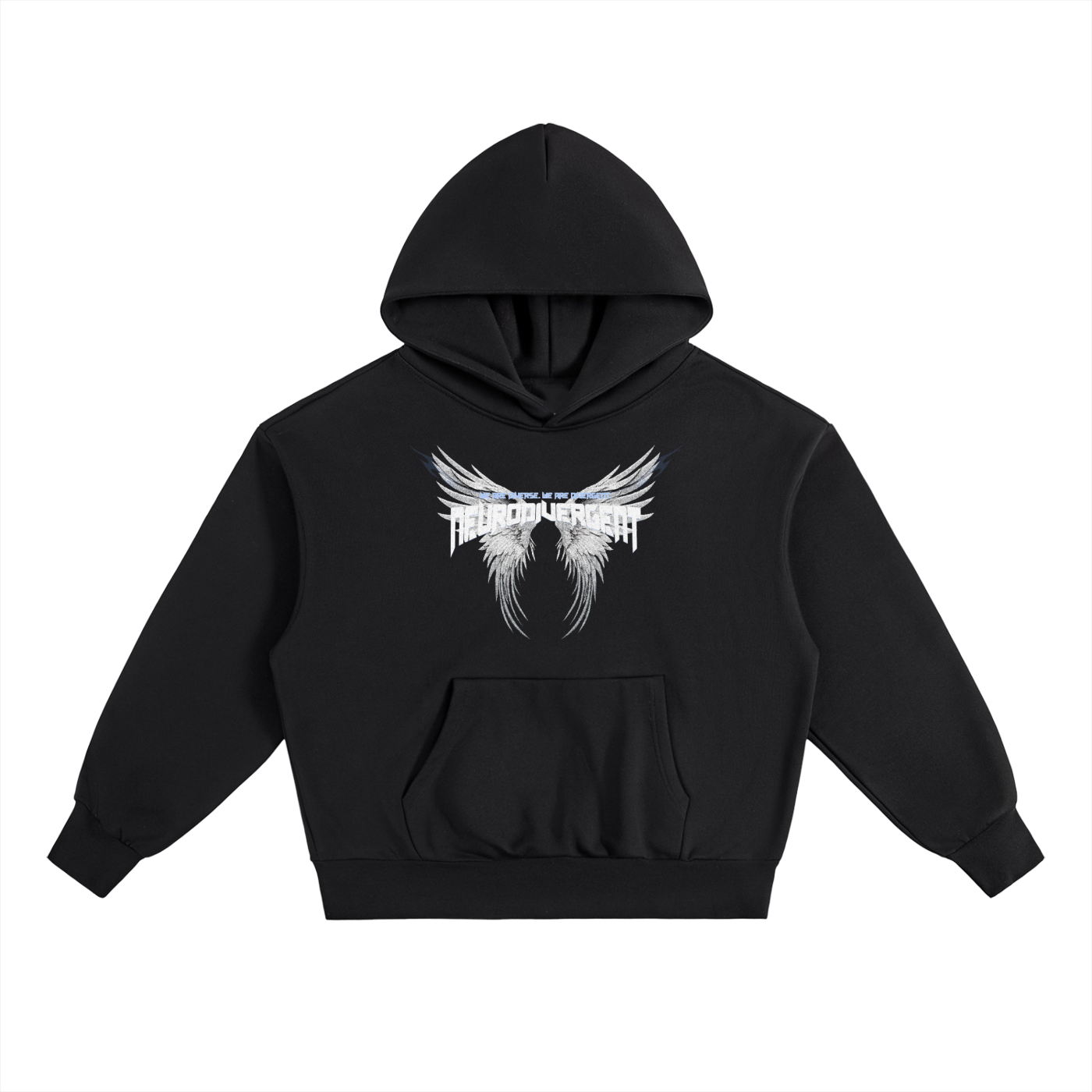 Grungy Neurodivergent Heavyweight Fleece Hoodie