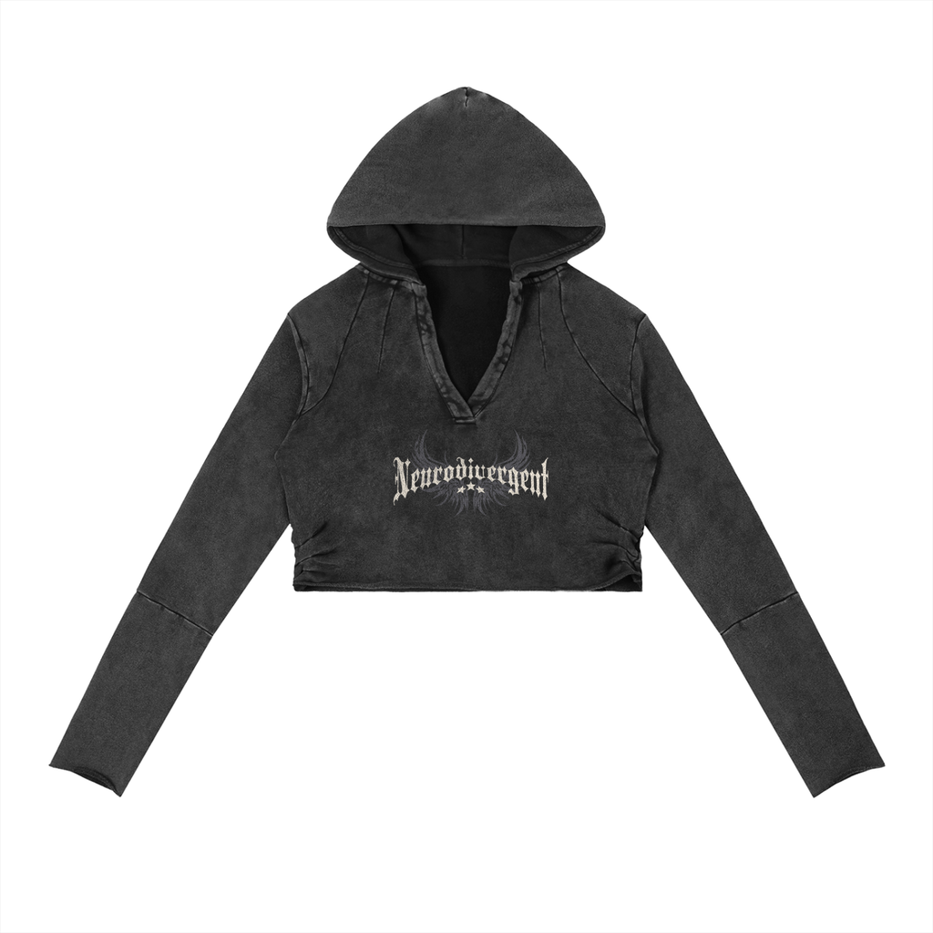 We Are Diverse Vintage Washed Raw Edge Hoodie