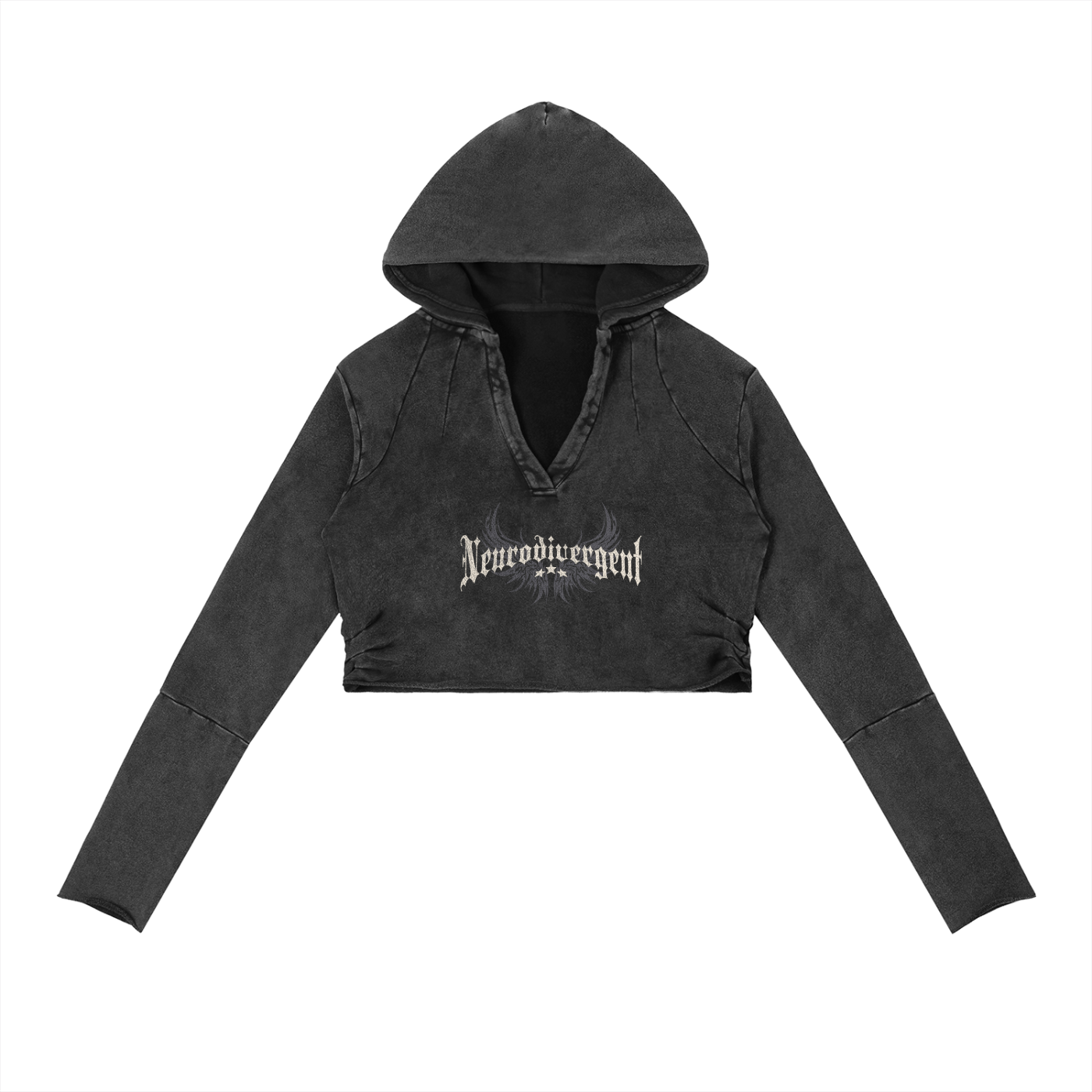 We Are Diverse Vintage Washed Raw Edge Hoodie