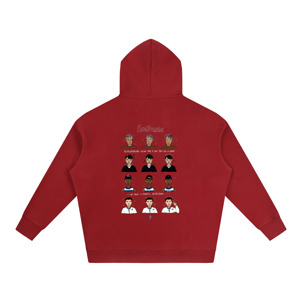 Neurodivergent Oversized Fleeced Unisex Hoodie