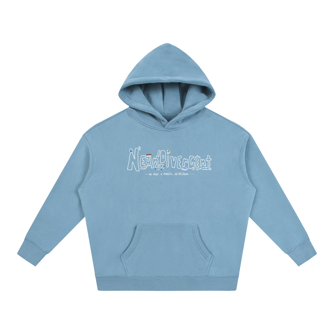 Neurodivergent Oversized Fleeced Unisex Hoodie