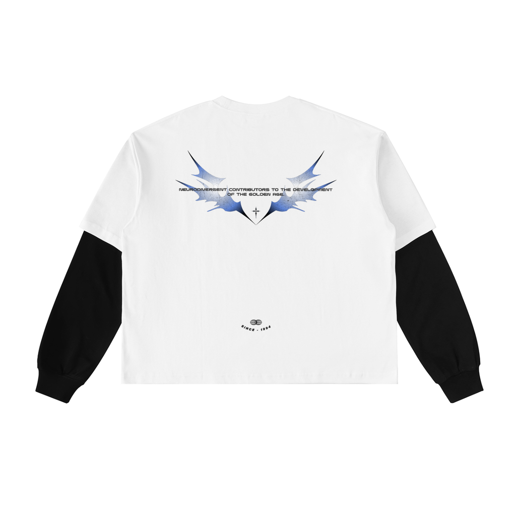 NEU Gwenneth Global Layered Contrast Sleeve Tee