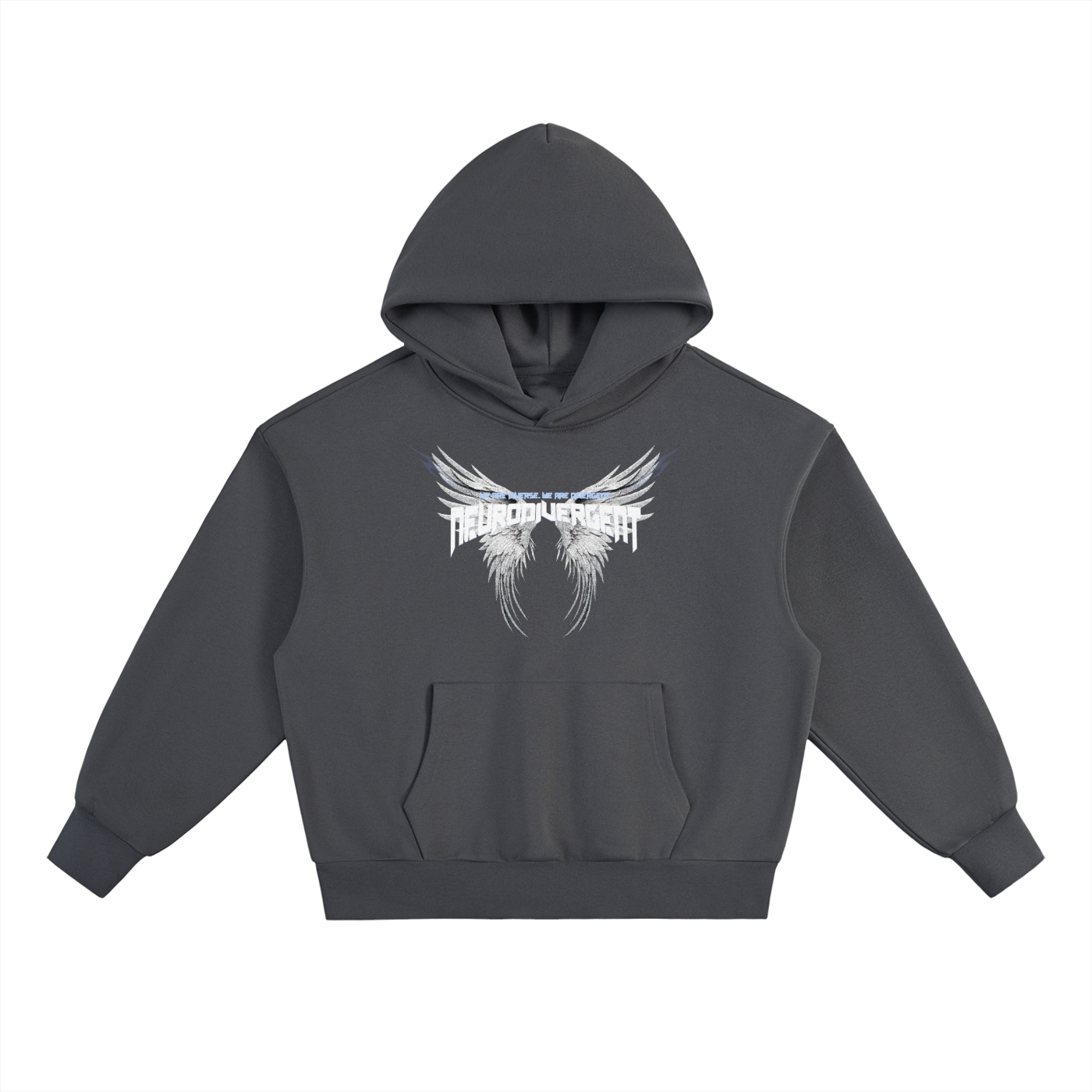 Grungy Neurodivergent Heavyweight Fleece Hoodie