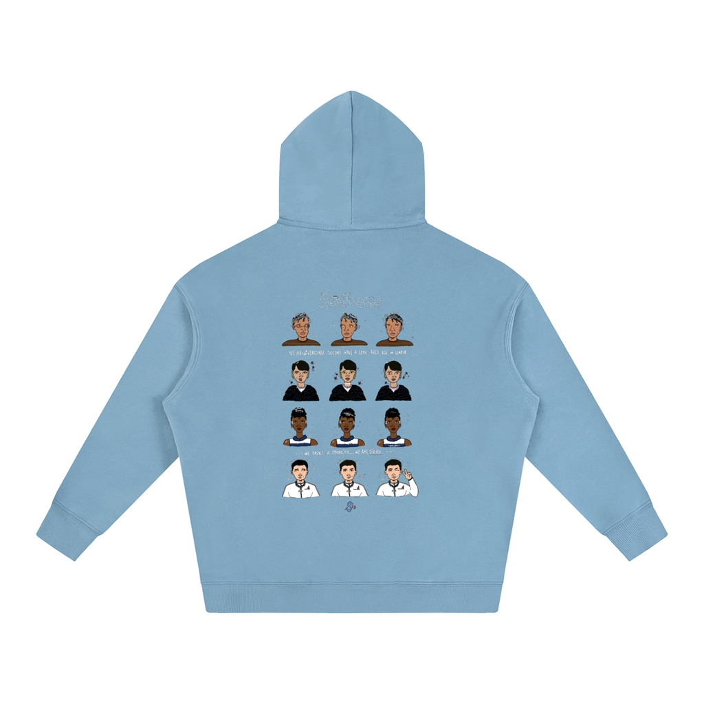 Neurodivergent Oversized Fleeced Unisex Hoodie