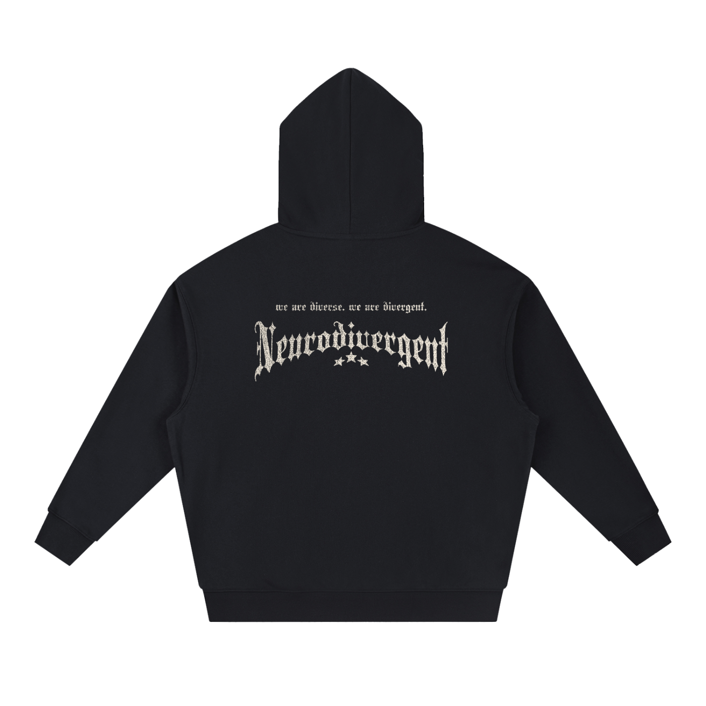 We Are Divergent Boxy Heavyweight Drop-Shoulder Hoodie