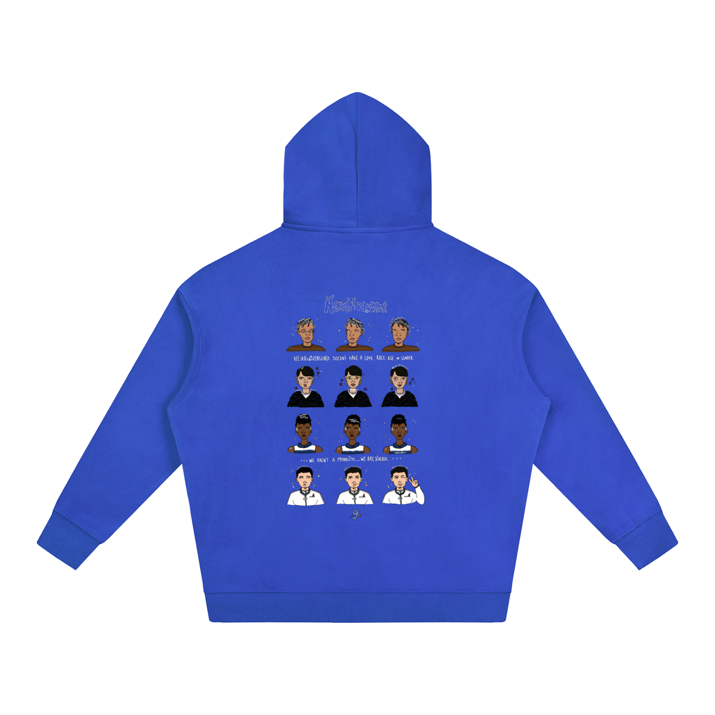 Neurodivergent Oversized Fleeced Unisex Hoodie