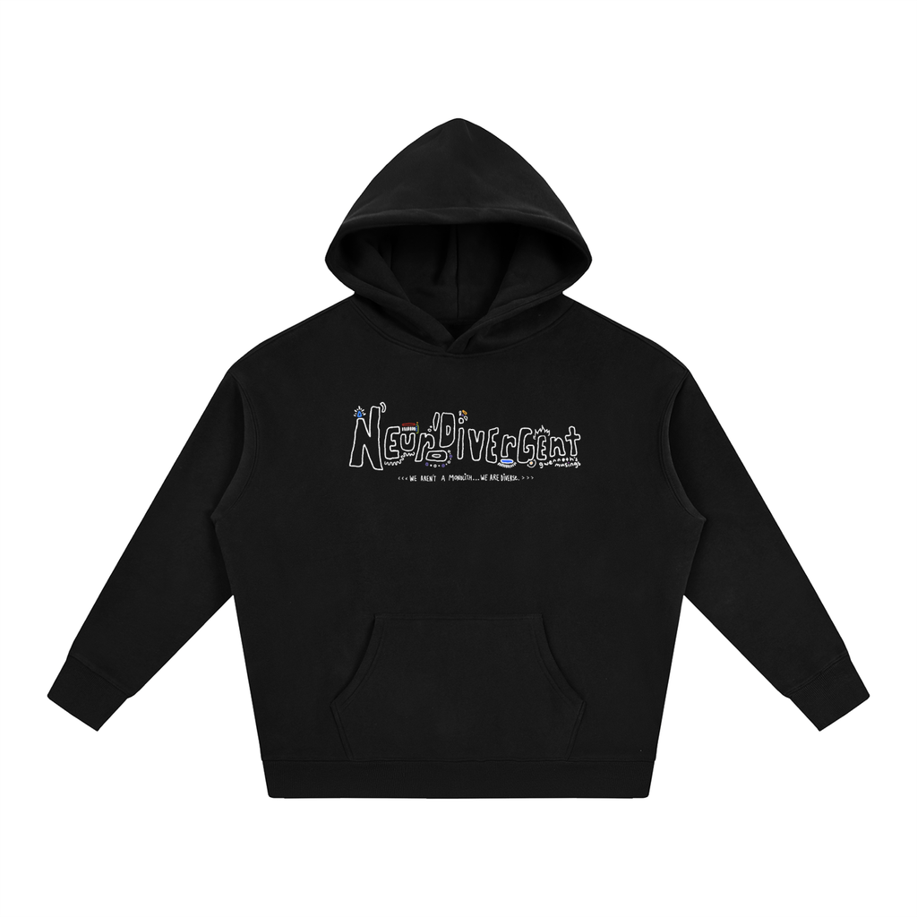 Neurodivergent Oversized Fleeced Unisex Hoodie