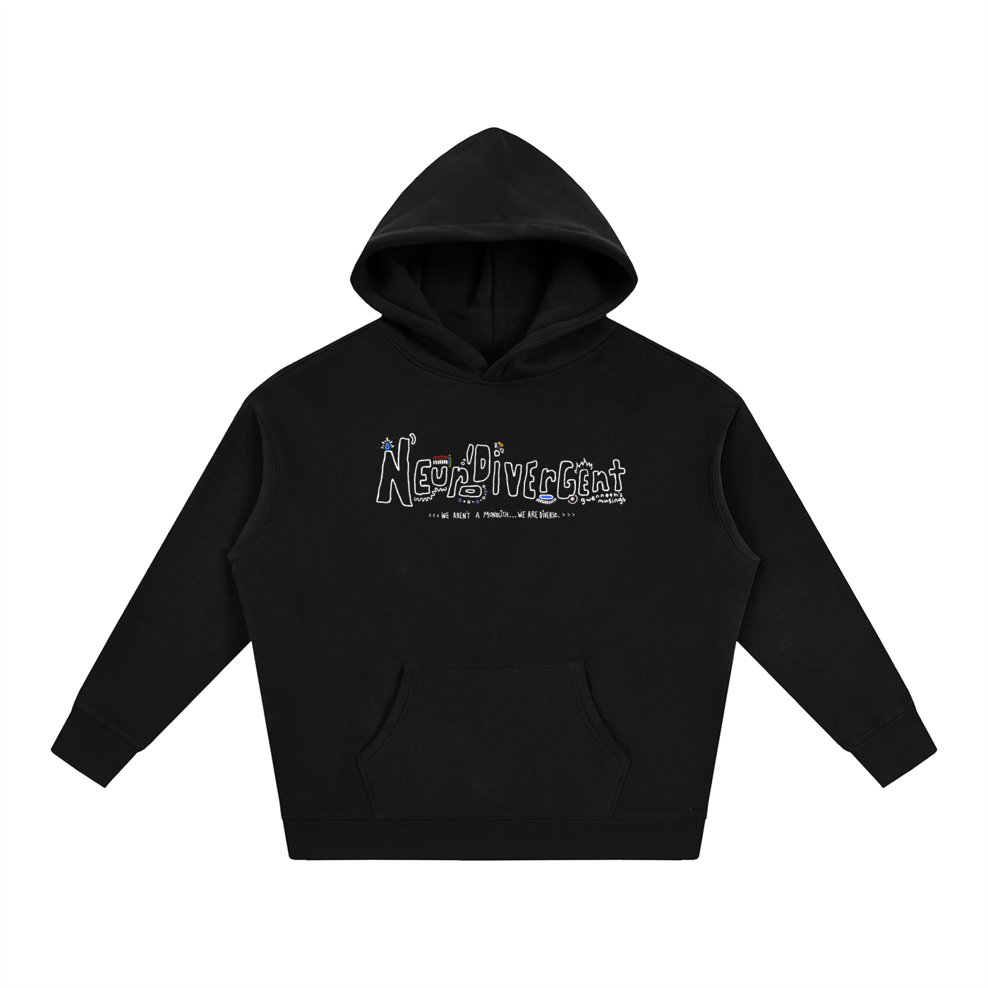 Neurodivergent: Oversized Fleeced Unisex Hoodie
