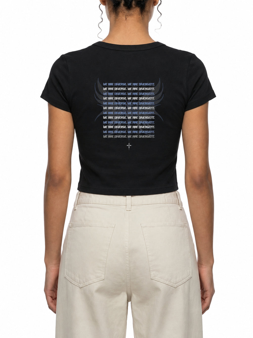 Gothic Neurodivergent Women's Cropped T-Shirt