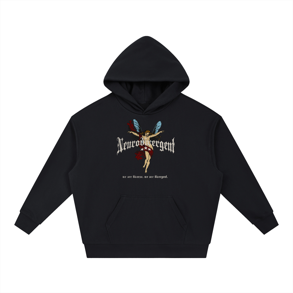 We Are Divergent Boxy Heavyweight Drop-Shoulder Hoodie