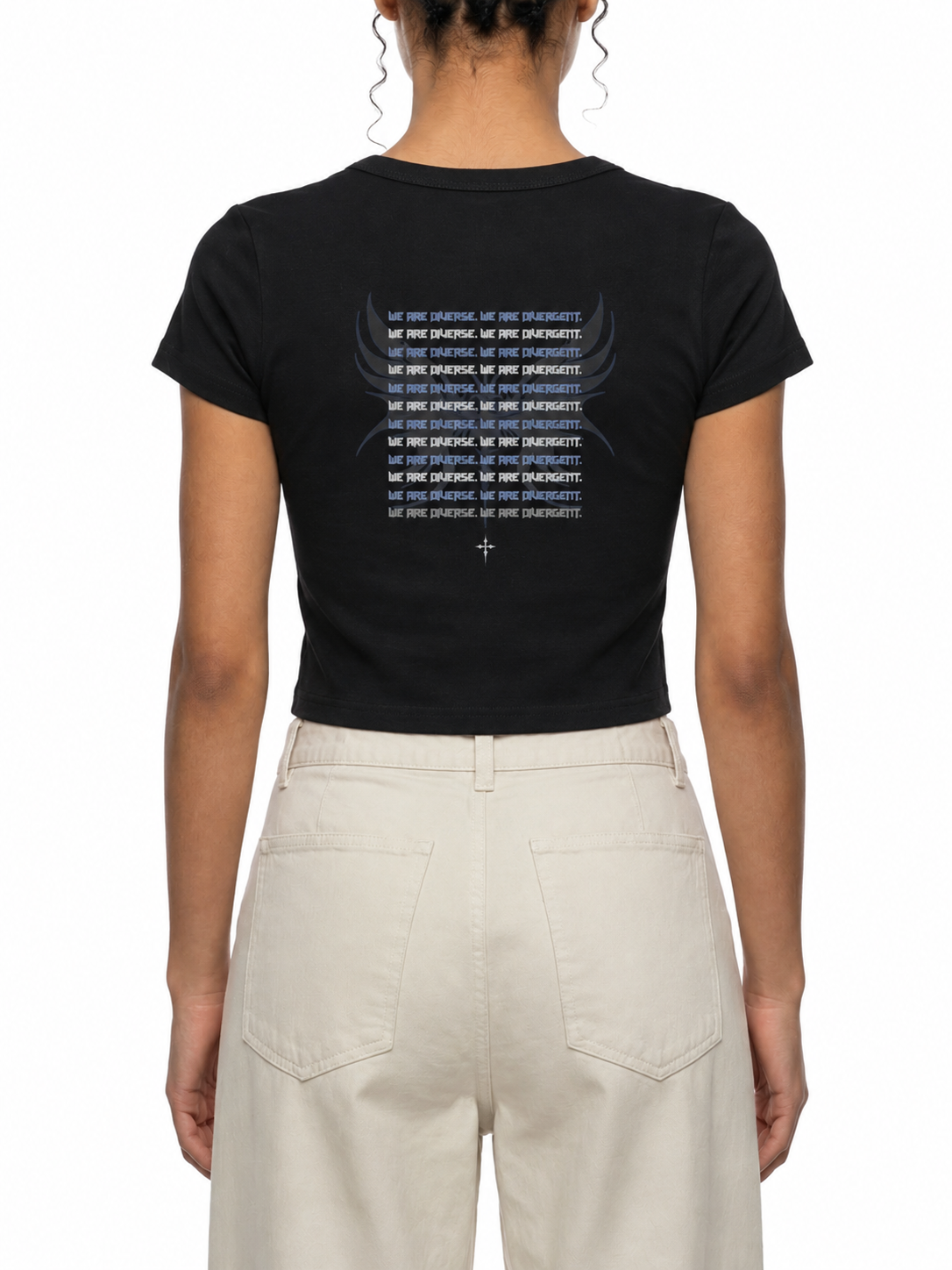 Gothic Neurodivergent Women's Cropped T-Shirt