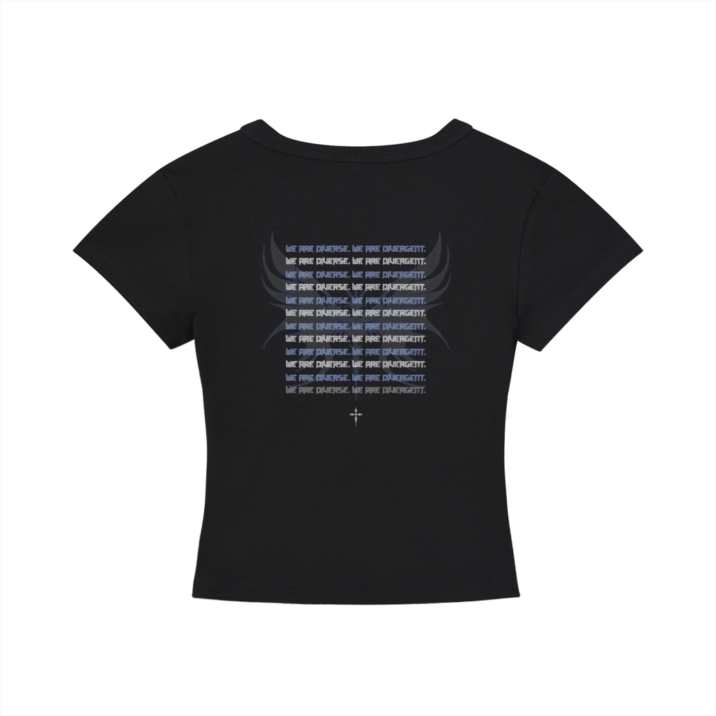 Gothic Neurodivergent Women's Cropped T-Shirt