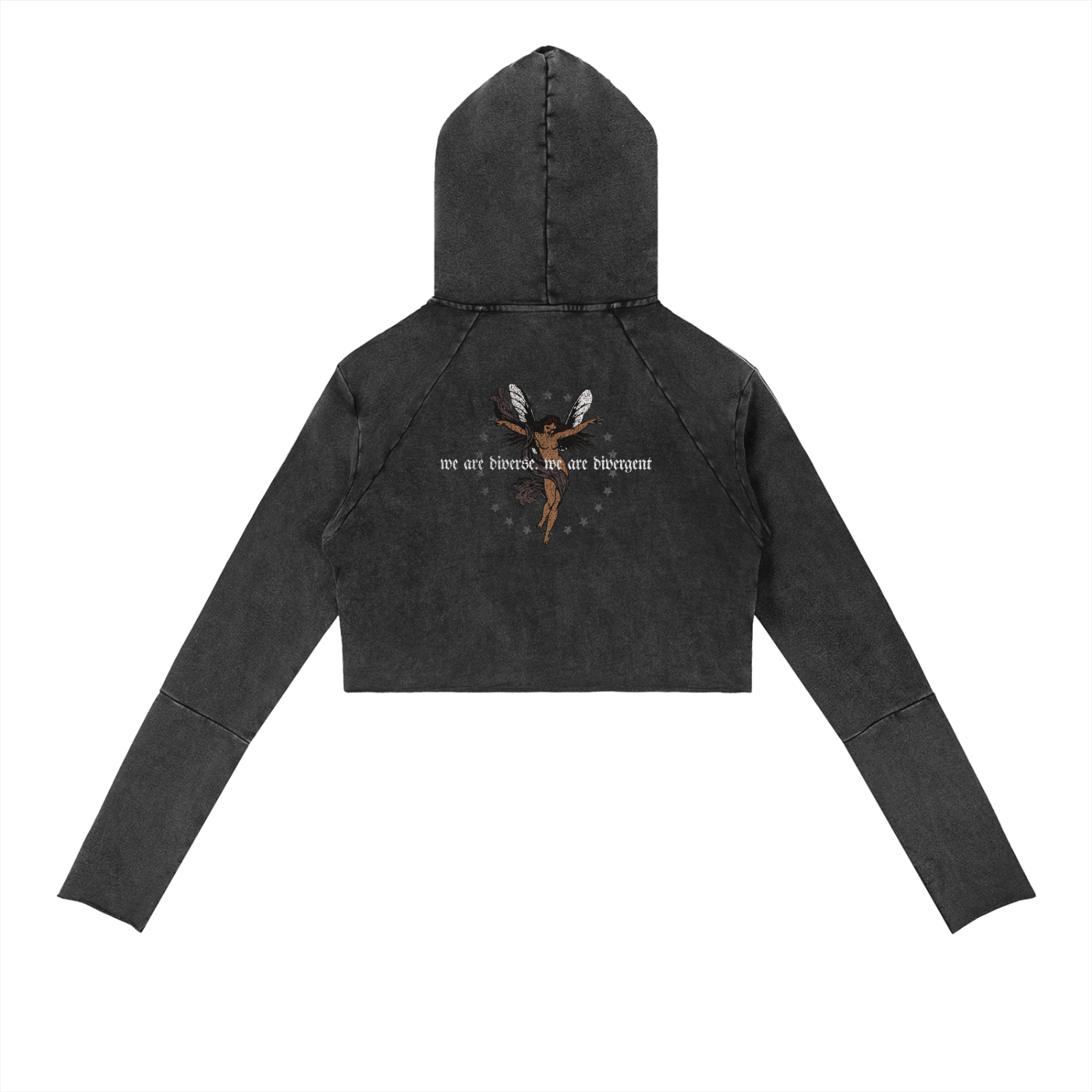 We Are Diverse Vintage Washed Raw Edge Hoodie