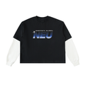 NEU Gwenneth Global Layered Contrast Sleeve Tee