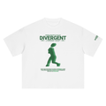 DIVERGENT ATHLETIC CLUB - 001 GREEN Boxy Oversized Tee