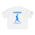 DIVERGENT ATHLETIC CLUB - 001 BLUE Boxy Oversized Tee