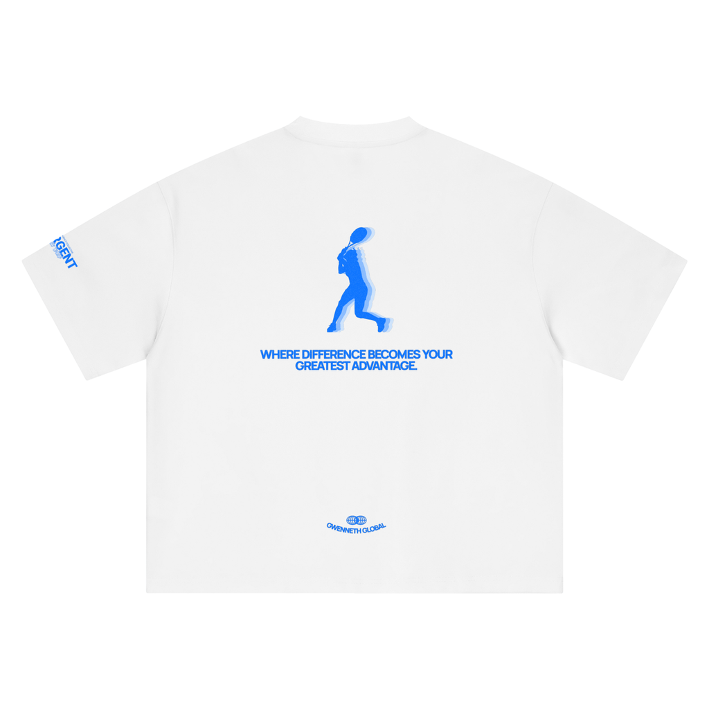 DIVERGENT ATHLETIC CLUB - 001 BLUE Boxy Oversized Tee