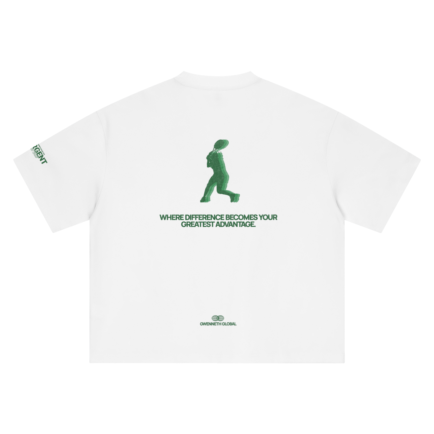DIVERGENT ATHLETIC CLUB - 001 GREEN Boxy Oversized Tee