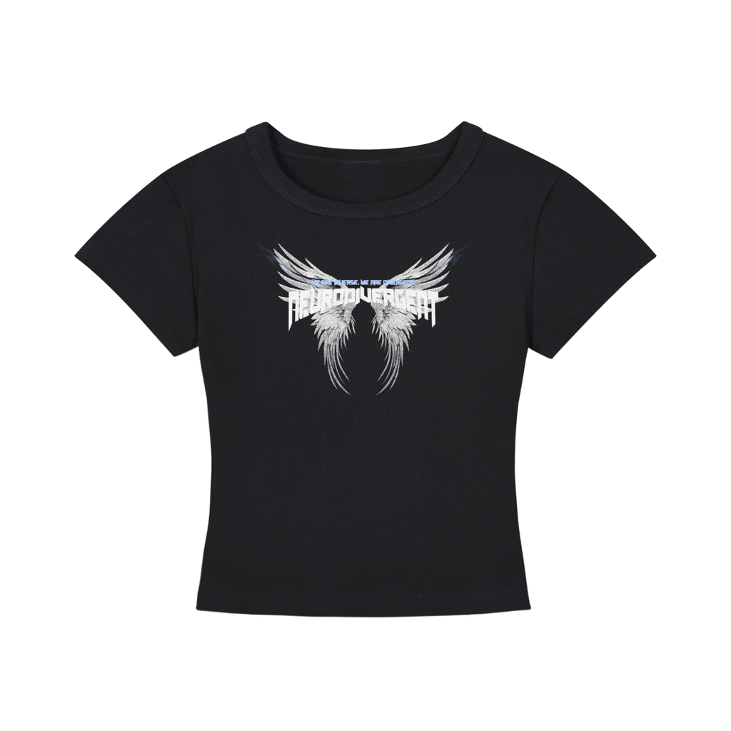 Gothic Neurodivergent Women's Cropped T-Shirt